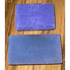 Vintage Prestige Clamshell Jewelry Travel Box Purple Blue Velvet Mid-century